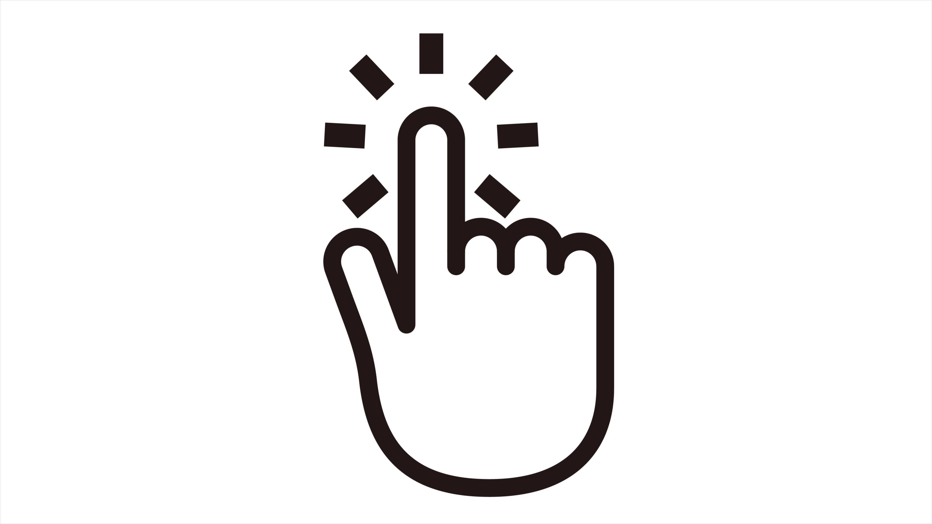 タップするシンプルな指 スマホ操作の動画｜無料の動画素材サイト「動画AC」