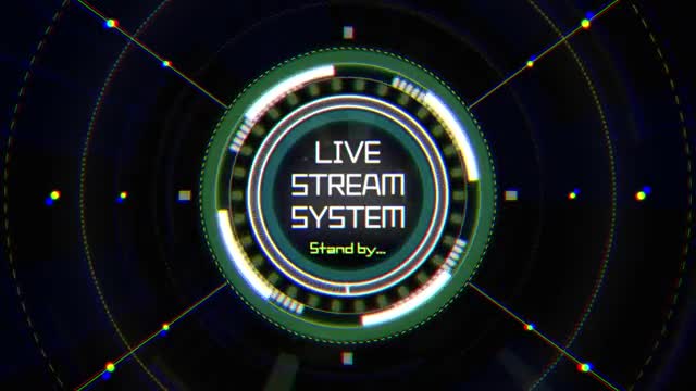 SF風　配信待機画面 ループ素材