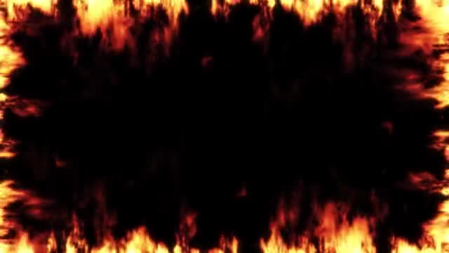 リアルな炎フレーム動画素材