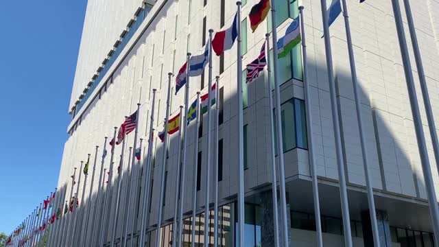 風に揺れる世界の国旗の動画|無料の動画素材サイト「動画AC」