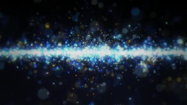 きらめく青い光の集合体の動画|無料の動画素材サイト「動画AC」