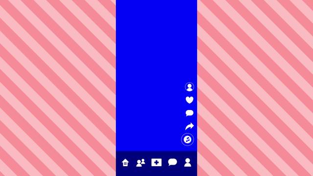 動画系SNS UI(青バック)の動画|無料の動画素材サイト「動画AC」