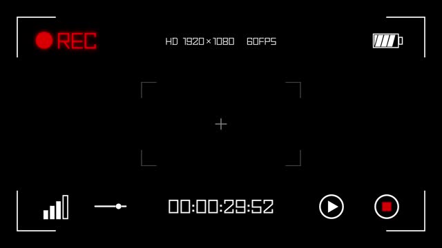 REC画面風　動画素材