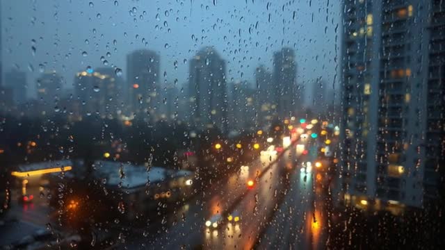雨の降る街の動画|無料の動画素材サイト「動画AC」